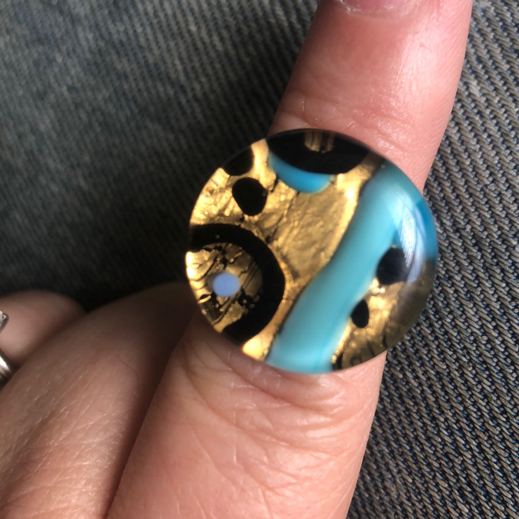 Abstract Pattern Ring